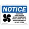 Signmission OSHA Sign, Radiation Area Danger With Symbol, 10in X 7in Rigid Plastic, 10" W, 7" H, Landscape OS-NS-P-710-L-16445 - alternate 1